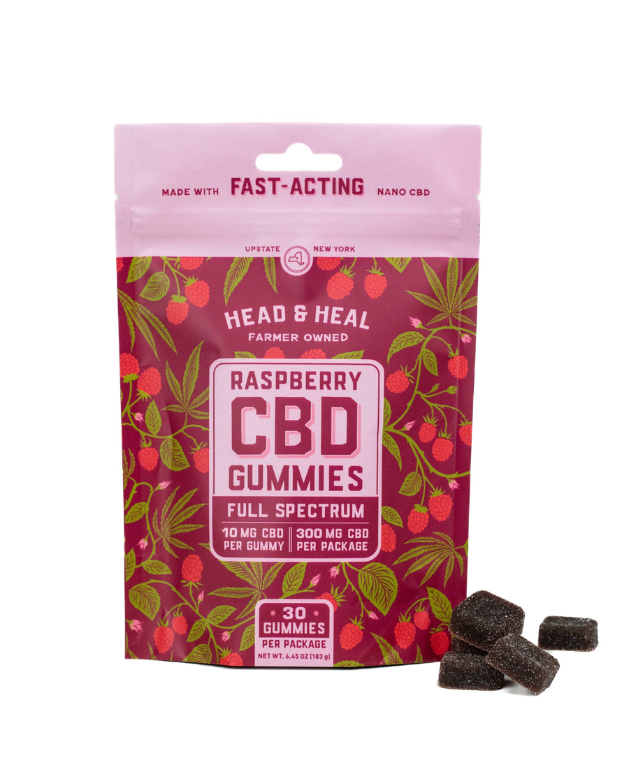 Raspberry CBD Gummies - Head & Heal