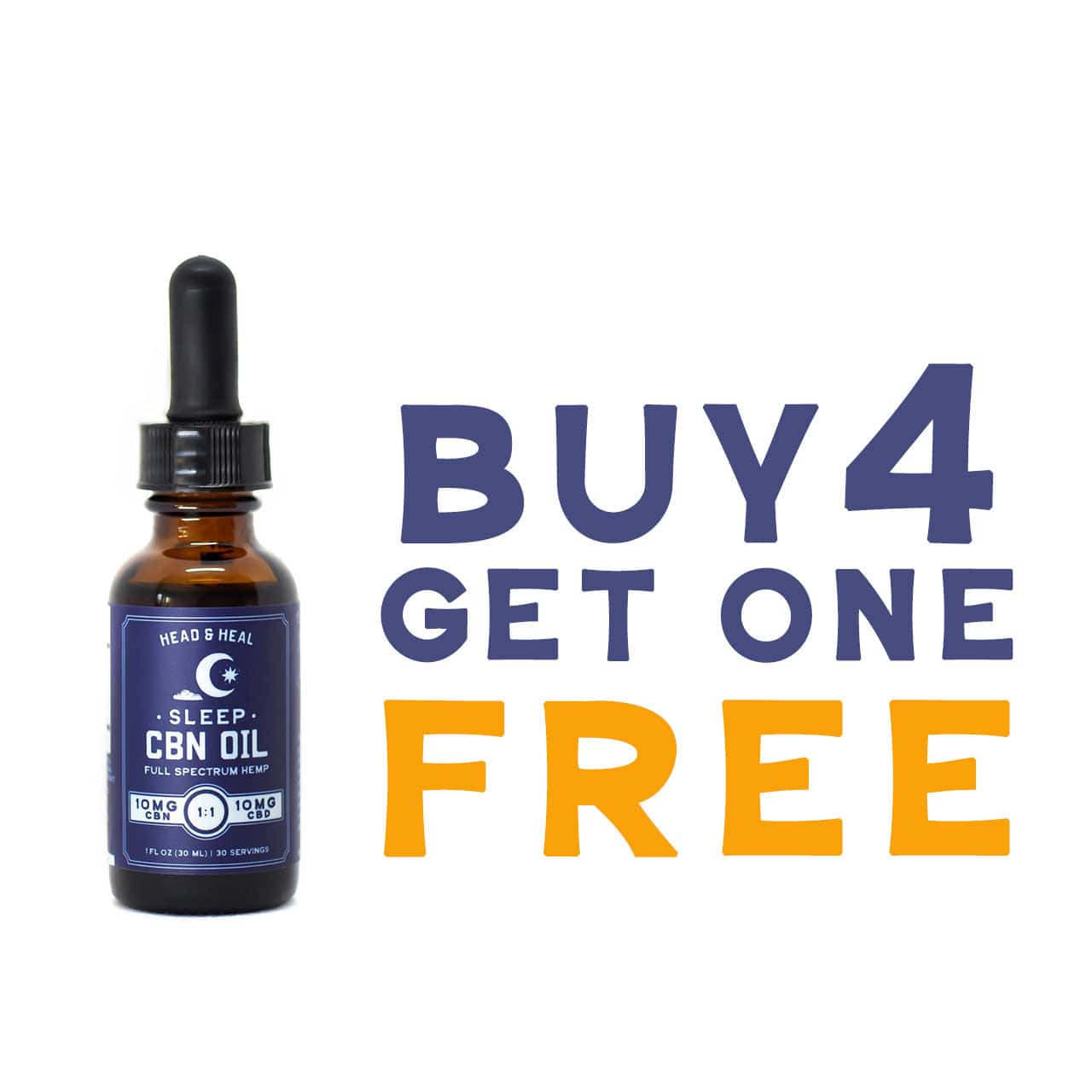 Sleep - CBN:CBD Oil / Buy 4 Get 1 Free Head & Heal Sleep - CBN:CBD Oil / Buy 4 Get 1 Free Head & Heal