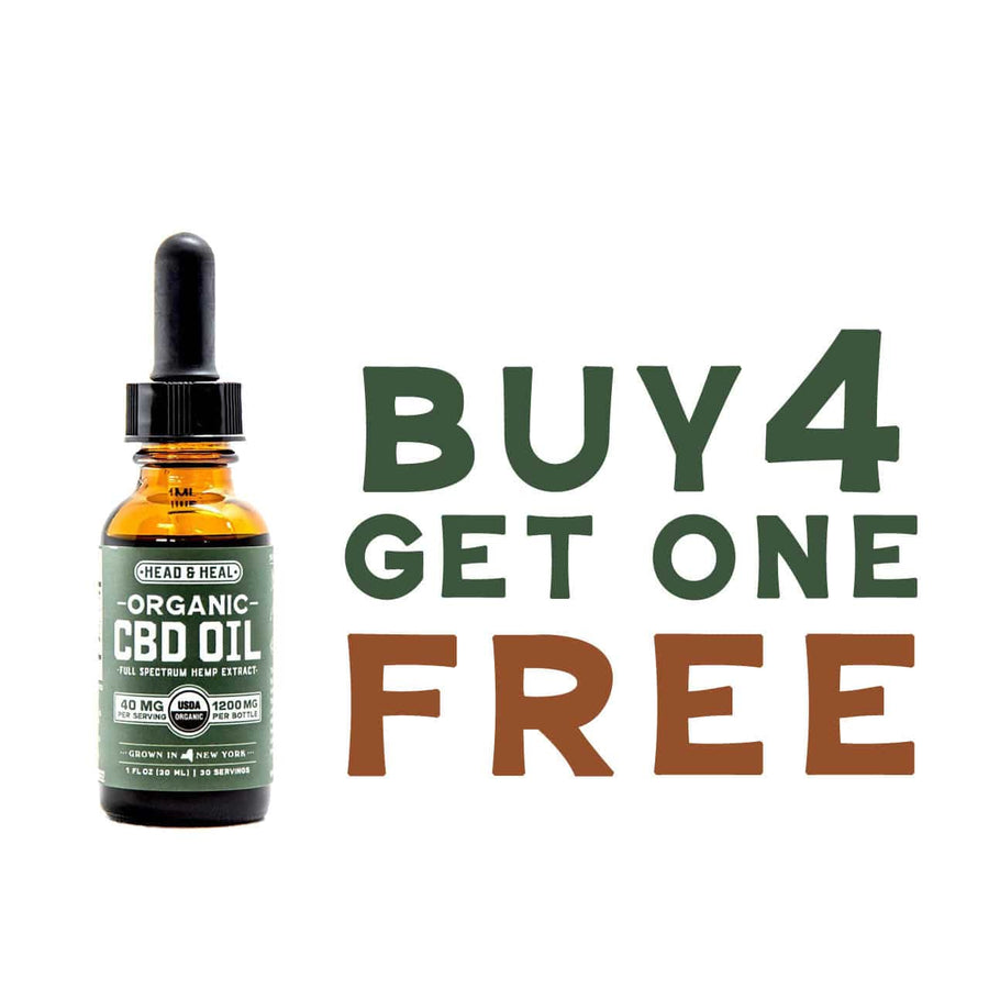 1200mg - CBD Oil / Buy 4 Get 1 Free - Head & Heal
