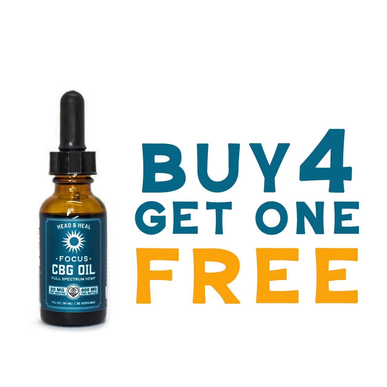 Focus - CBG Oil / Buy 4 Get 1 Free | Head & Heal