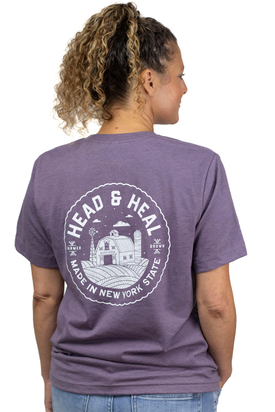 Head & Heal TShirt – Heather Purple - Head & Heal